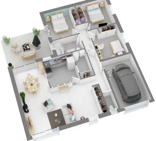 Maison 4 pièces 90 m²