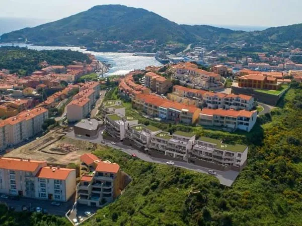T2 40m²+Terrasse 11,50m² +Parking+Cave NEUF Port Vendres