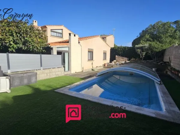 Maison Carcassonne DOMAIRON 7 pièces 143.97 m2 avec jardin et piscine