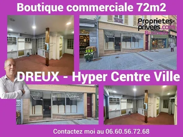 28100 DREUX - Local commercial 72 m2 emplacement N°1 bis