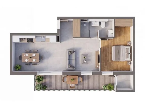 Appartement 2 pièces 41 m²