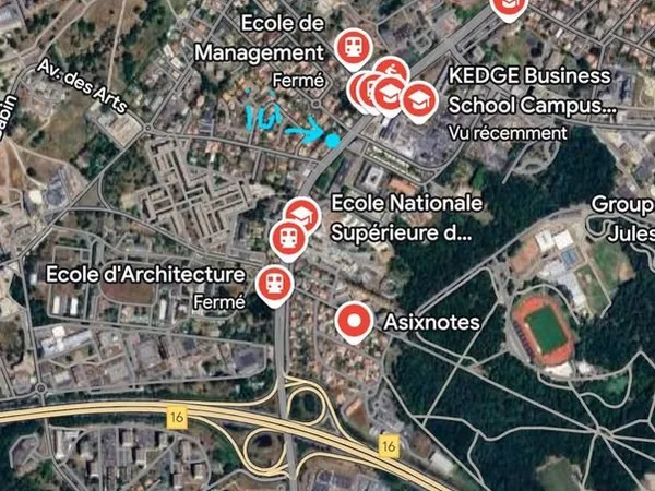 Location appartement T2 situé au milieu du campus de Talence