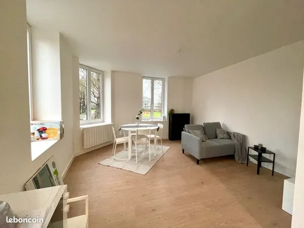 T3 duplex meublé 59 m² rénové + terrasse 12 m² - Marcq-en-Baroeul (Mairie) possibilité colocation ma