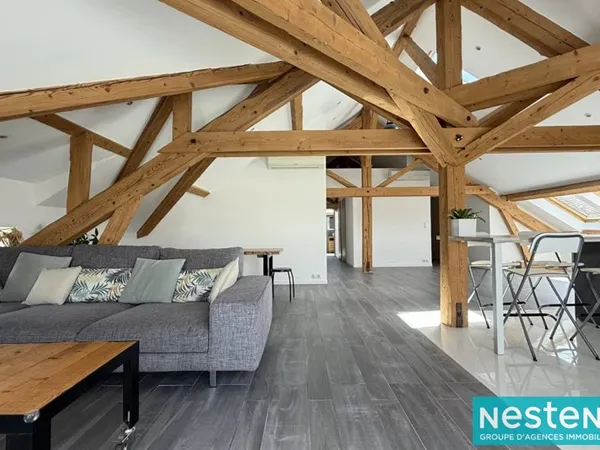 Jons, Loft , bien rare, sejour de 60m², atypique, jardinet, rhone