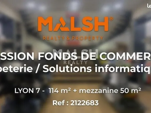 Fonds de commerce papeterie 164 m²