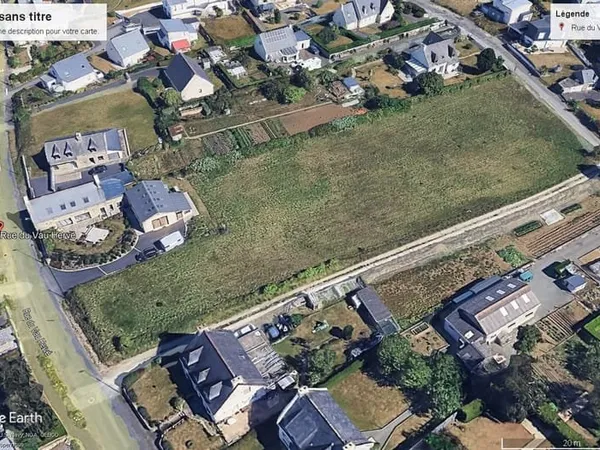 Terrain constructible viabilisé à LANGUEUX