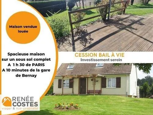 Cession-bail à vie - F69-H66 ans - BERNAY (27300)