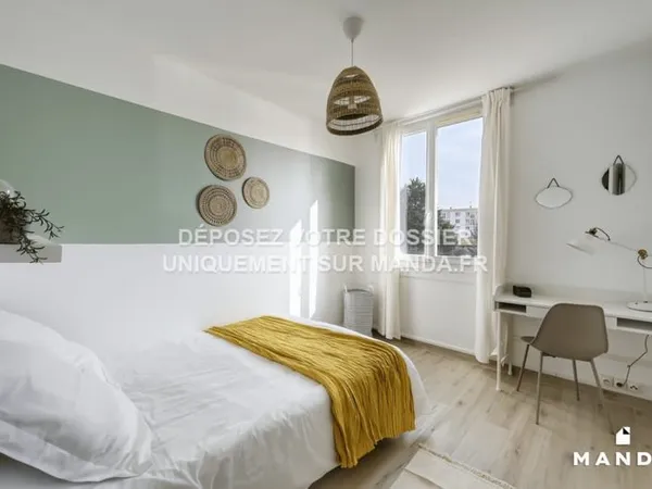 Chambre en colocation - T4 meublé - Vaulx-en-Velin