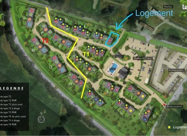 Logement meublé sur Golf