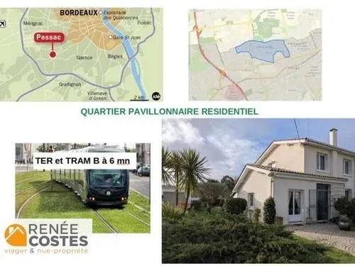Viager occupé - F92-H94 ans - PESSAC (33600)