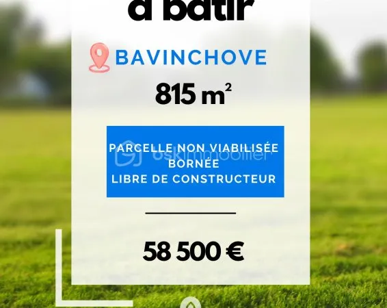 Terrain 815 m²