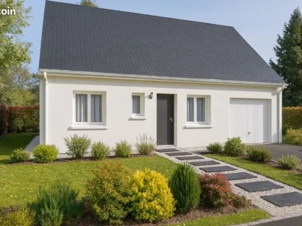 Terrain + maison à Sainte Maure de Touraine