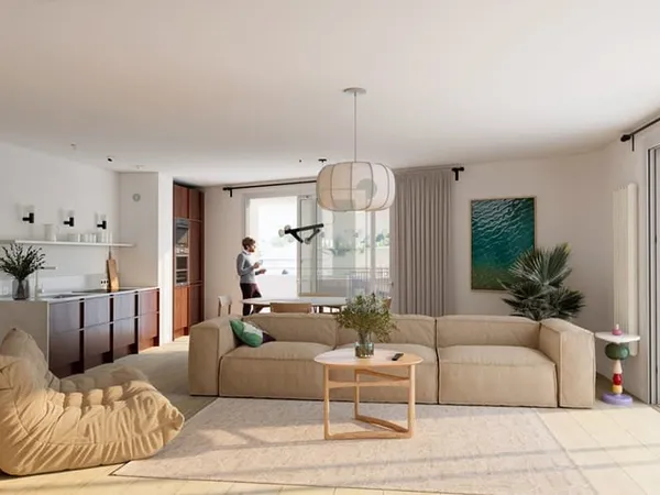 Proche Chiberta, appartement T3 neuf avec grand jardin et parking en sous-sol