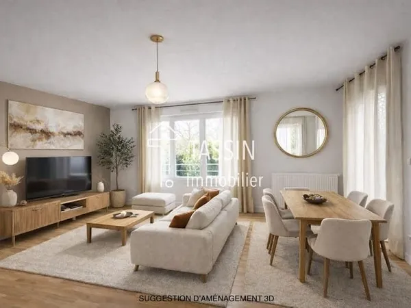 Appartement 3 pièces 69 m²
