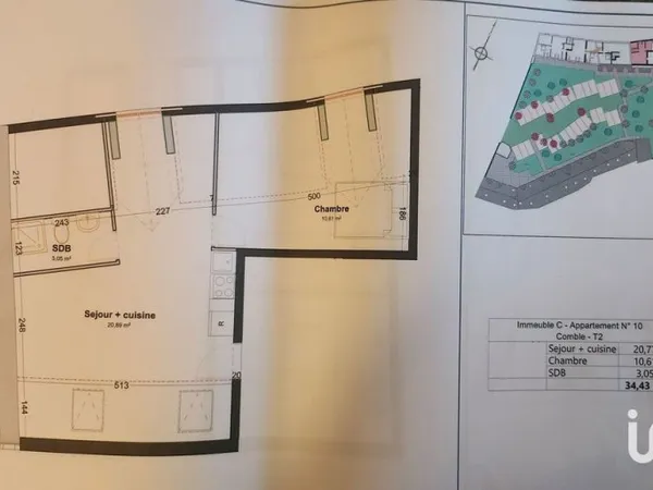 Vente Appartement 2 pièces