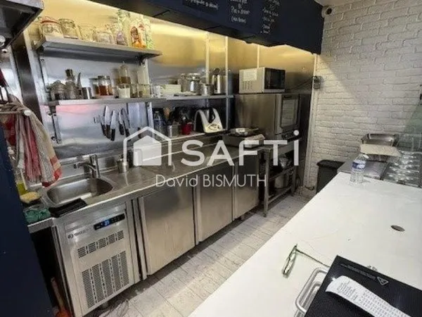 FONDS DE COMMERCE RESTAURANT 51 M2 SANS EXTRACTION RUE LOUISE MICHEL A LEVALLOIS EN ACTIVITE DEPUIS 