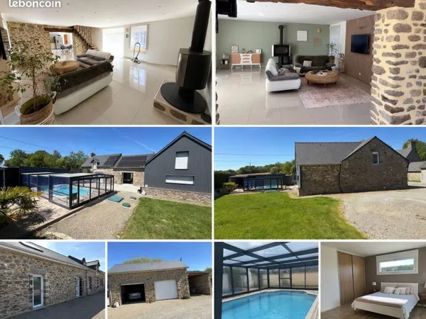Maison pierre rénovée -230- m2 1000 m2 Terrain