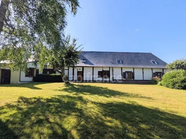 Longère normande de plain-pied entièrement rénovée, 159m2 habitable à Criquier 76