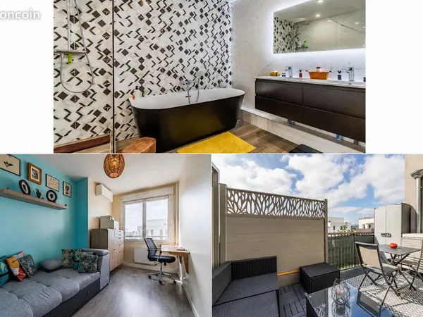 Colocation étudiante meublée - T4 avec terrasse + internet - Villeurbanne (proche INSA)