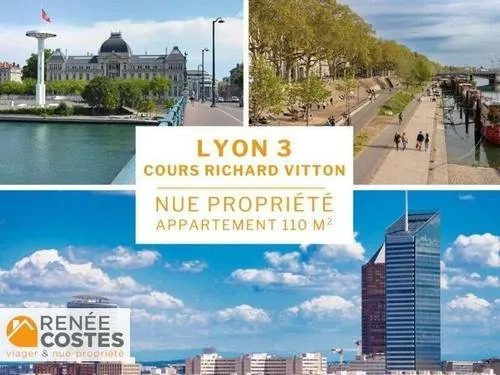 Vente en nue propriété - F79-H76 ans - LYON (69003)