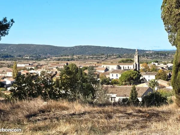 Terrain 988 m² VIABILISÉ - Vue panoramique - Hors lotissement - Gigean
