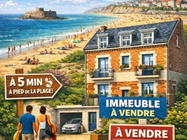 Immeuble avec garage à 5min à pied de la plage