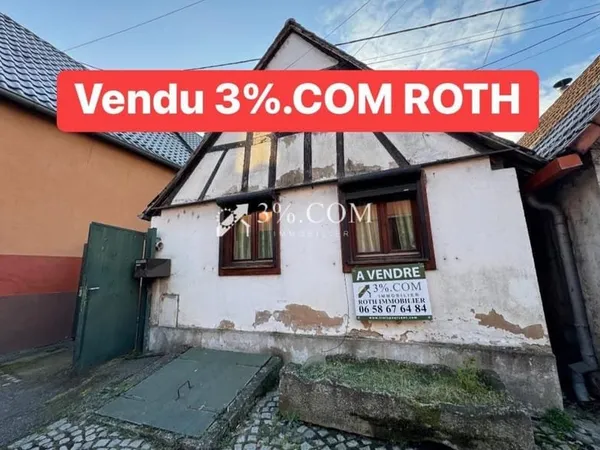 3%COM Maison alsacienne à rénover au centre de HOCHFELDEN
