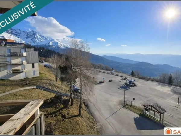 Studio 4 couchages - Skis aux pieds - Vue pano S-O