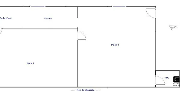 T2 395€ CC - 34.60m² - RUE ELISEE RECLUS ROANNE