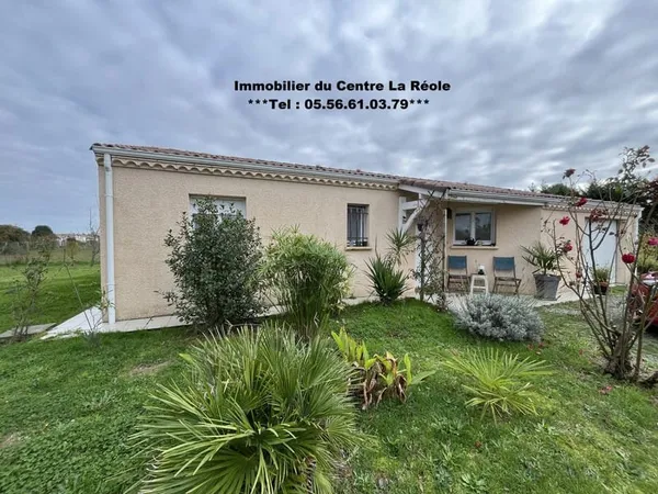 Maison de plain-pied de 94 M2 avec jardin 1469 M2