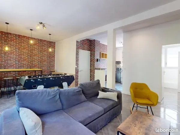 COLOCATION PREMIUM - Maison de ville rénovée 210 m² - 6 chambres - Saint-Étienne