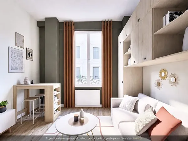 Appartement Paris 1 pièce(s) 22.13 m2
