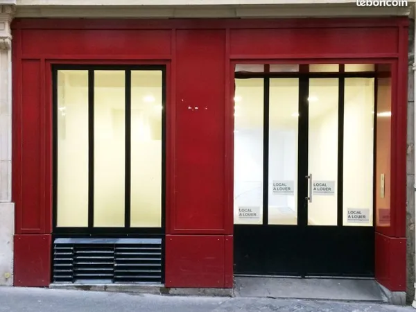 Local vitré 92 + 43 m2 Paris 17e Batignolles