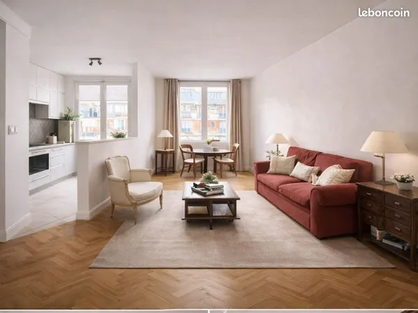 2P 54 m² - 6e étage ascenseur - calme + lumineux - Paris 16 (métro L1 Argentine)