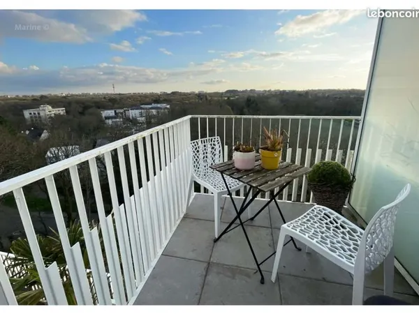 Appartement récent de 49m² avec vue dégagée, 2 balcons, 7ème étage - Haut Chézine, Saint‑Herblain