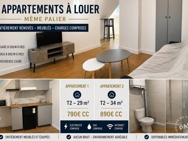 Appartement 2 pièces 35 m²