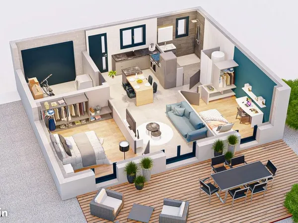 Maison 4 pièces 52 m²