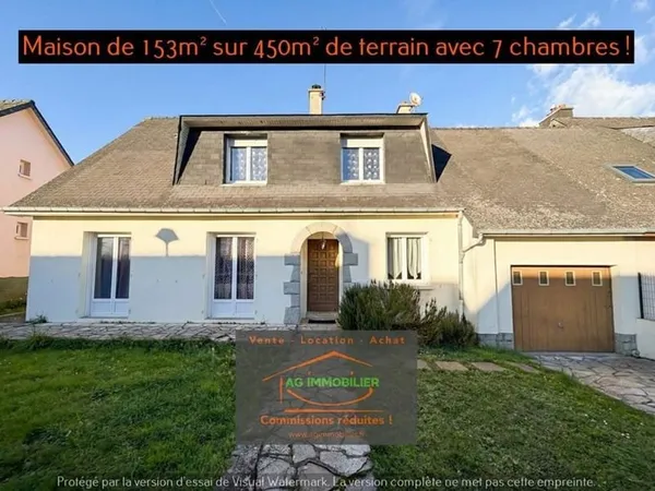 VEZIN-LE-COQUET - Maison en impasse -150 m² habitables - 7 cham