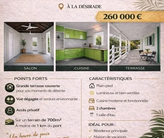 Charme tropical & sérénité - Votre maison à La Désirade