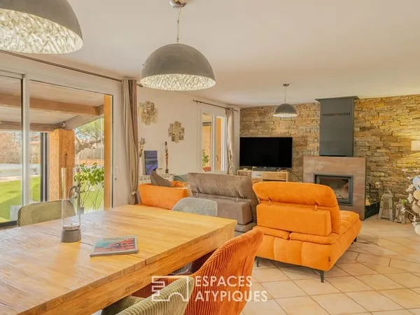 Maison provençale de plain-pied au coeur de la campagne