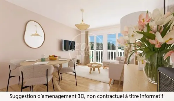 Appartement 3 pièces 54 m²