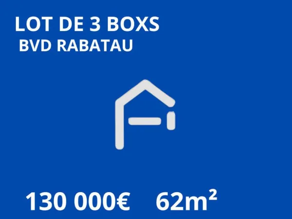 Lot de 3 box de stationnement bvd rabatau