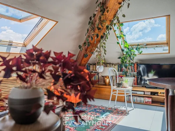 Appartement sous les toits comme un véritable cocon