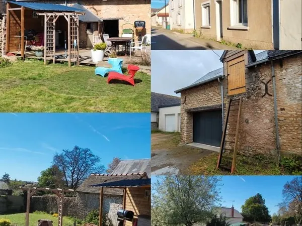 Maison de ville lumineuse - 101 m² - 3 chambres - Jardin & garage - Conlie (72240