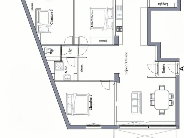 Appartement 4 pièces 102 m²