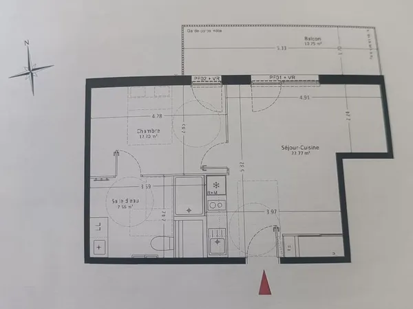 A louer t2 en residence senioriales