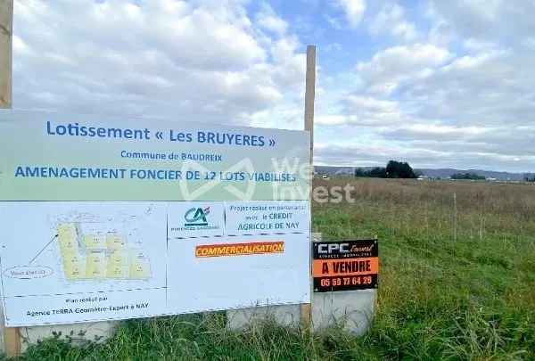 Terrain constructible viabilisé