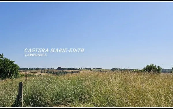 Dpt Gers (32), LUSSAN Terrain à bâtir de 1841 M² VUE PYRENEES