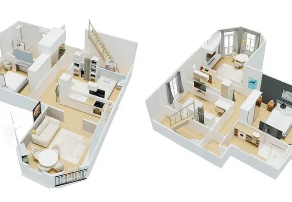 Fontainebleau, F3 à réagencer et à rénover de 60 m2 environ,
