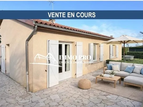 SAMATAN/LOMBEZ Maison PLAIN-PIED - Jardin & Garage
